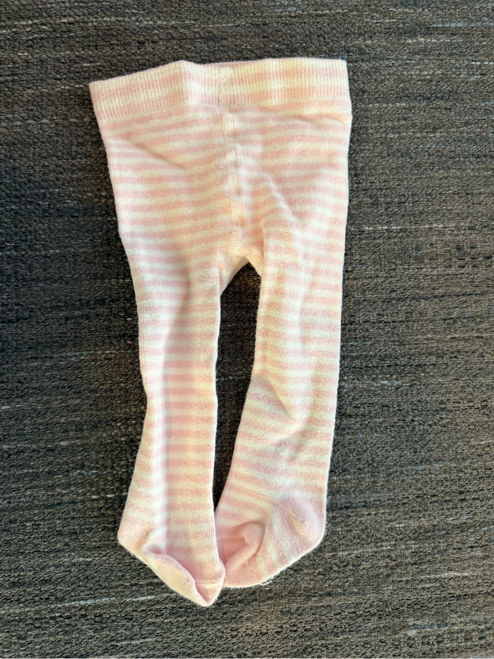 Carter's Pink & Cream Striped Baby Tights